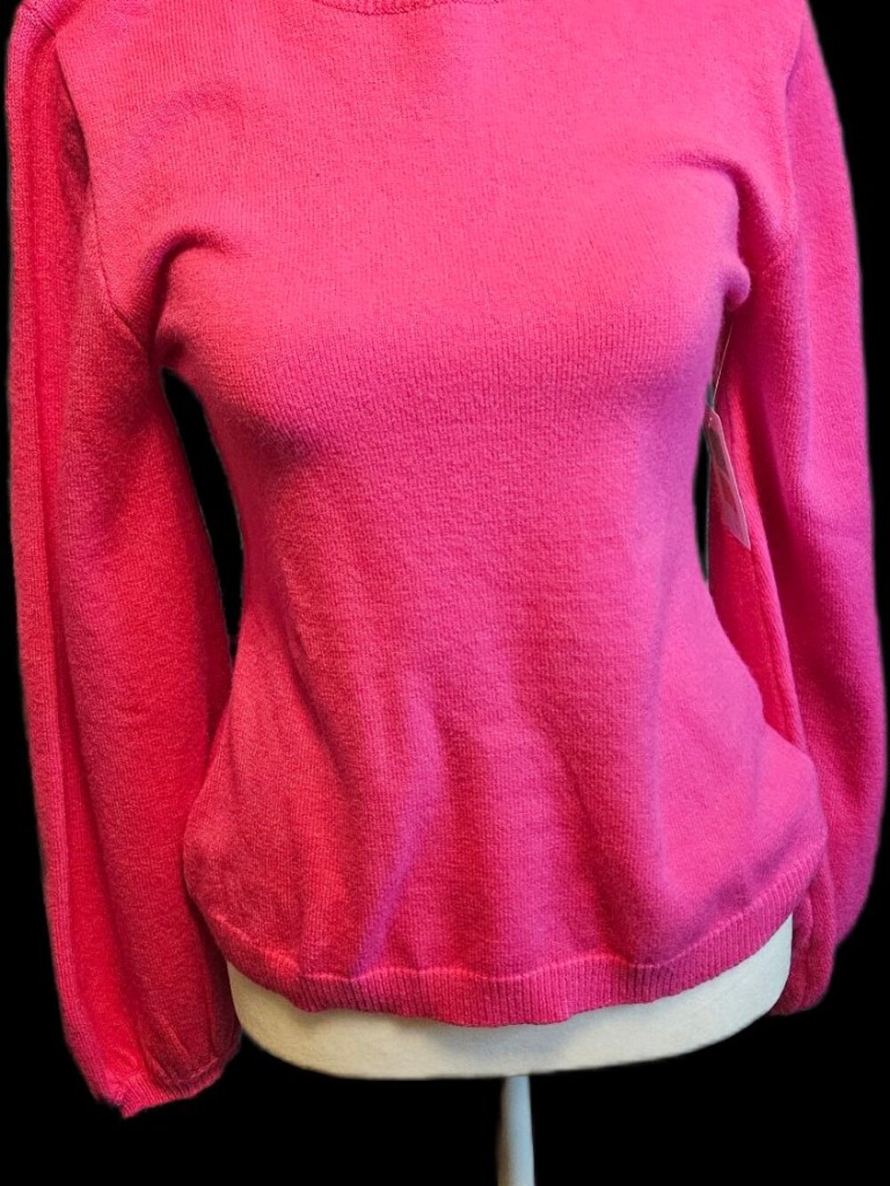 Size S Sugarlips Hot Pink Turtleneck Sweater Bell Sleeves NWT